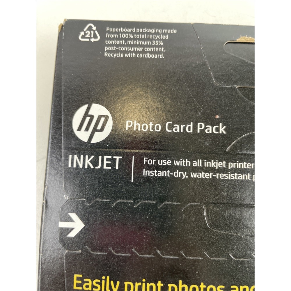 HP Inkjet Printer Glossy Photo Card Picture Paper Pack / NEW - Picture 8 of 8